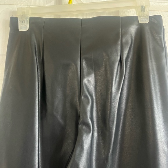 Fabletics Black Leather-Style Pants - Picture 4 of 9